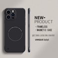 thumbnail image 1 of Ultra Thin Hard PC Magnetic Frameless Phone Case For Magsafe iPhone 15 14 Pro Max 13 12 Mini 11 Pro Max Matte Color Solid Cover, 1 of 5