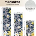 thumbnail image 4 of Navy Daisy Flower Pattern Kitchen Rugs Sets Of 3,Kitchen Runner Rugs Non Skid Washable,Decorative Kitchen Floor Mats for Kitchen,Sink,Laundry,17"x30"+ 17"x47" + 17"x59", 4 of 6