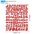 thumbnail image 2 of Unique Bargains Alphabet Letters Numbers Stickers Set, Self Adhesive Cursive, 6 Colors 12 Sheets, 2 of 6