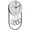 White, variant on Driini 15.5-inch White and Gold Modern Oval Wood Pendulum Wall Clock with 3D Numbers