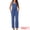 Blue, variant on DARING DIVA Women's Sleeveless Belted High Waisted Stretchy Jumpsuit S Blue