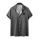 thumbnail image 1 of Camisas de Manga Larga para Hombres Blusa Cómoda de Cuello de Impresión, Camisa Casual de Poliéster para Uso Diario, de Fiesta Y de Primavera de Verano, 1 of 4