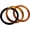 brown, variant on 3Pcs Set Colorful Round Acrylic Stackable Bangle Bracelets Minimalist Jewelry for Women Geometric Bohemian Chunky Thick Wide Thin Bracelet Boho Holiday Ring Size 8