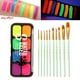 thumbnail image 5 of Kit de pintura corporal profesional, paleta con pinceles, lavable. 14x6.5x1.6CM, 5 of 9