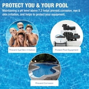 Dohenys pH Plus | Raise Your Swimming Pool pH Level | Pro-Grade Granular Soda Ash (Sodium Carbonate) | Proper pH Levels Protect Equipment & Prevent Eye and Skin Irritation | 25 LB Bucket