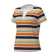 thumbnail image 2 of Naloa Colorful Pastel Stripes Print T-Shirts Short Sleeve V Neck Tees for Women Fashion Tops Trendy Lightweight Soft Casual Summer Outfits Clothes, 2 of 5