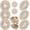 3 Round +3 Oval + 2 Jar Covers, variant on 8 PCS Bread Proofing Basket Cloth Liner (3 Round & 3 Oval) & 2 Sourdough Starter Jar Covers, 10 Inch Banneton Basket Cover for Sourdough Baking, Reusable Dough Bowl Liner (Combo)