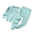 thumbnail image 2 of TAIAOJING Toddler Baby Christmas Pajama Set Children's Clothing Homewear Underwear Set Cotton Baby Long Sleeve Baby Pajamas 3-4 Years, 2 of 5
