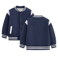 thumbnail image 2 of UDAUDU Kids Baseball Jackets Boys Girls Fit Varsity Jacket Casual Lightweight Button Color Block Cardigan School Bomber Coat Royal Blue 7-8 Years, 2 of 7