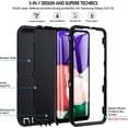 thumbnail image 2 of ORUYROP Samsung A22 5G Case, Military Grade Samsung A22 Case Heavy Duty Shockproof Anti-Scratch Bumper Rugged Protective Cover for Samsung Galaxy A22 5G Black【Without Screen Protector】, 2 of 7