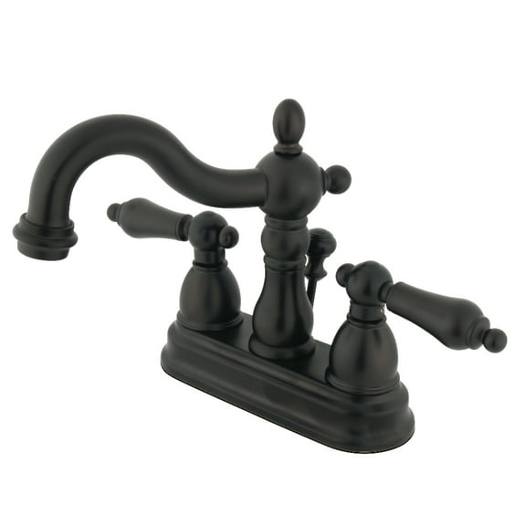 Kingston Brass KS1605AL 4 in. Centerset Bathroom Faucet, Oil Rubbed Bronze