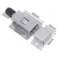 thumbnail image 1 of 4 Piece Spring Loaded Automatic Sliding Latch, Stainless Steel Sliding Door Latch, Barrel Sliding Latch Lock, Door Barrel Bolt for Bathroom, 1 of 5