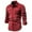Red, variant on Men's Corduroy Shirt Casual Long Sleeve Button Down Lightweight Shirt Solid Color Regular Fit Shacket Jacket with Pocket