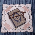 thumbnail image 3 of Mu LAN Legend Portable Mini Face and Hands Only Sajadah | Embroidery Forehead Prayer Sujood Mat (Cream Brown Flower Special), 3 of 4