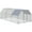 Silver#4, variant on Dog Crate, PawHut Large Chicken Coop Metal Chicken Run with Waterproof and Anti-UV Cover, Flat Shaped Walk in Fence Cage Hen House for Outdoor and Yard Farm Use, 1" Tube Diameter, 9.2' x 18.7' x 6.4'