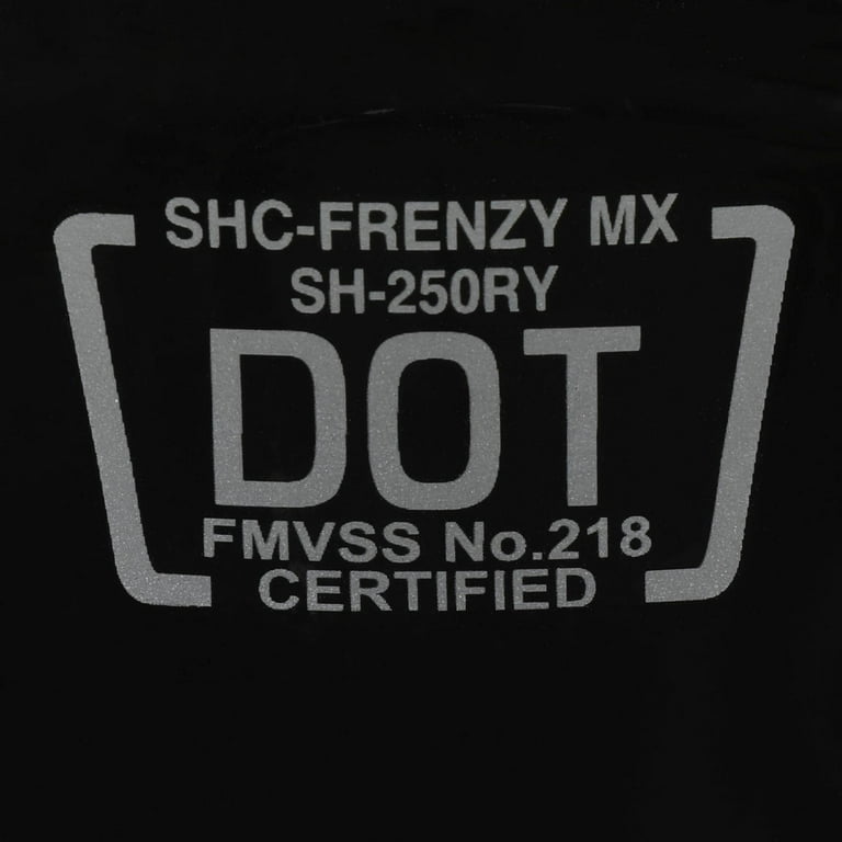 Youth Frenzy Off Road MX Helmet DOT Approved Color: Red and