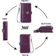 thumbnail image 4 of Wallets For Women Leather Credit Card Holder With Rfid Blocking Large Capacity Wristlet, 4 of 4