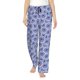 thumbnail image 1 of Balery Blue And White Flowers Pantalones de pijama para mujer, pijamas ultraligeros, pantalones de estar por casa-Large, 1 of 6