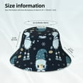 thumbnail image 5 of Balery Gnome and Snowflakes Sun Hats for Men Women Bucket Hat UPF 50+ Buckey Hat Boonie Hat Foldable UV Protection Hiking Beach Fishing Summer, 5 of 9