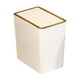 thumbnail image 5 of Cubo de basura para baño con tapa, cubo de basura estrecho, cesta para papeles, organizador de cocina 12L Blanco, 5 of 9