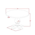 thumbnail image 5 of East West Furniture Irving 7-Piece Modern Dining Table Set in Walnut Finish, 5 of 7