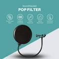 thumbnail image 2 of Pop Filter For Studio Microphone, Pop Shield Mic Wind Screen For Better Vocal Recordings, 2 of 8