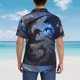 thumbnail image 4 of Balery Black And Blue Lightning Dragon Camisas hawaianas de manga corta para hombre, camisas playeras de corte holgado, camisas de vacaciones con botones,X-Large, 4 of 7