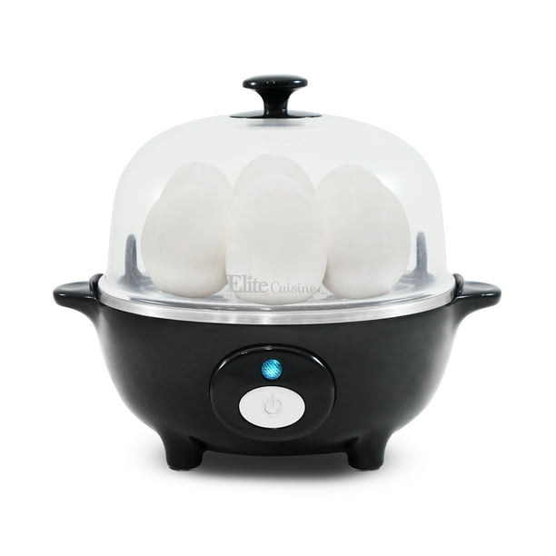 Elite Cuisine EGC007B MaxiMatic Egg Poacher & Egg Cooker with 7 Egg