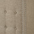 thumbnail image 5 of Weston Home Atchison Linen King Wingback Headboard, Beige, 5 of 6