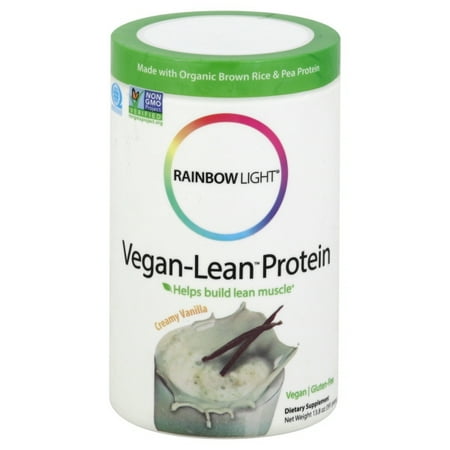 Rainbow Light Vegan-Lean™ Protein Vanilla Tub 13.8 oz