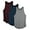 Charcoal/Royal Blue/Wine, variant on icyzone Women's Racerback Workout Tank Tops - Athletic Yoga Tops, Running Exercise Gym Shirts (Pack of 3)