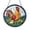 Acrylic 3.5 Inch, variant on Rooster and Baby Chick Stained Glass Window Decor, Rustic Farm Art Hanging for Inviting Home Interiors