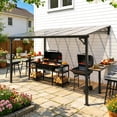 thumbnail image 2 of Leukture 8ft Wall Mounted Lean to Metal Awnings Bar Counter Accessories (No Awning), 2 of 5