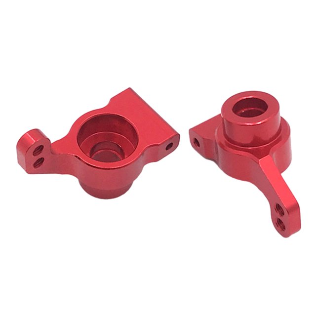 mmirethe RCGOFOLLOW Aluminum Alloy Rear Hub Carrier RC Upgrade Part Rear Hubs For 1/14 Wltoys 144001 RC Car Part RC Car Accessories Red