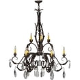 thumbnail image 2 of Meyda 143064 38.5 in. New Country French 9 Light Chandelier, Crystal Ball & No Downlight, 2 of 5