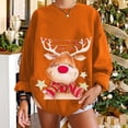 thumbnail image 2 of Sudaderas de Cuello Redondo de Navidad Para Mujer Moda Casual Manga Larga Impreso Ladies Tops Odeerbi ODB209043, 2 of 6