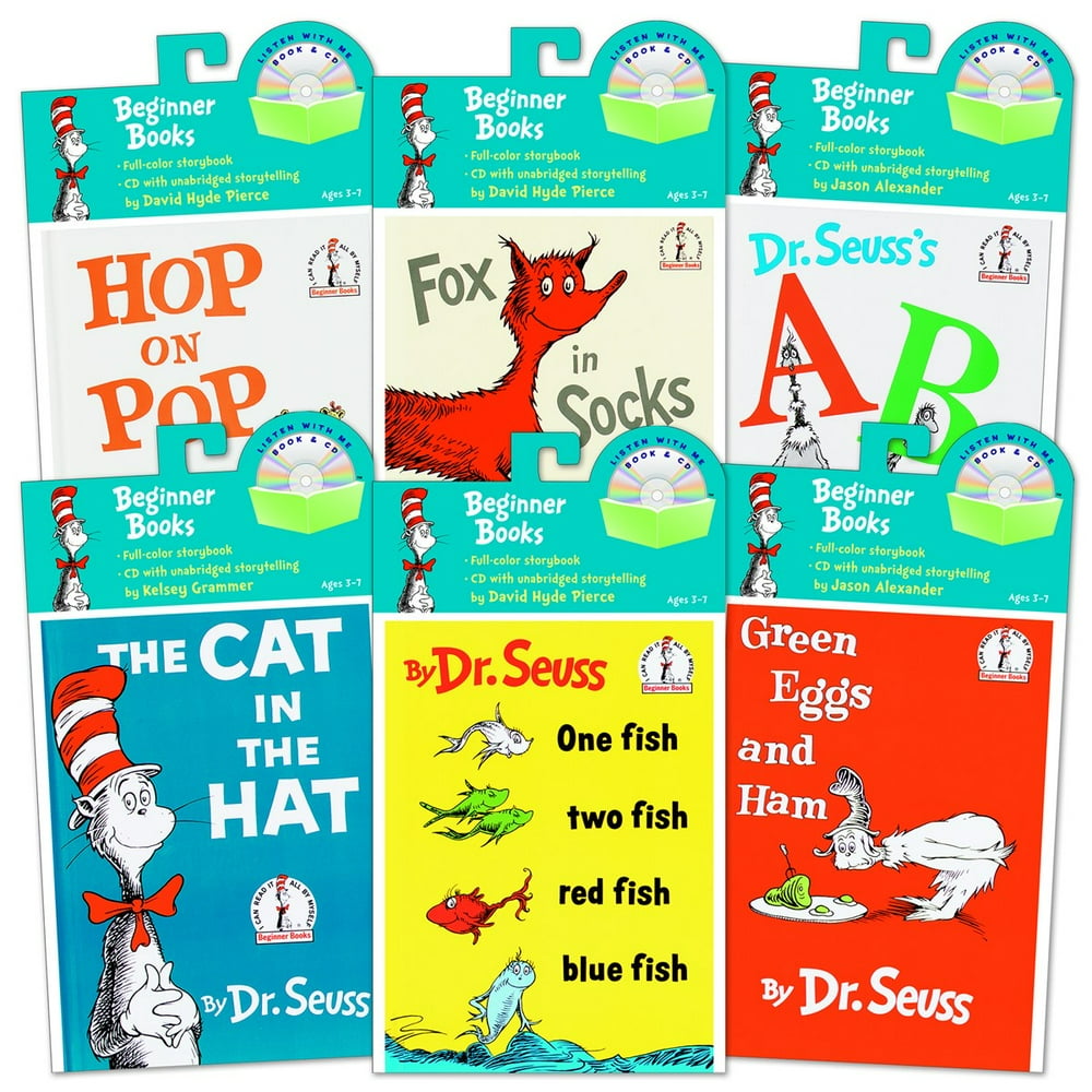 Kaplan Early Learning Dr. Seuss Book and CD Set Set of 6