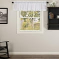 thumbnail image 2 of VHC Brands Farmhouse 16"x90" Valance White Rod Pocket Kitchen Window Curtains, 2 of 4