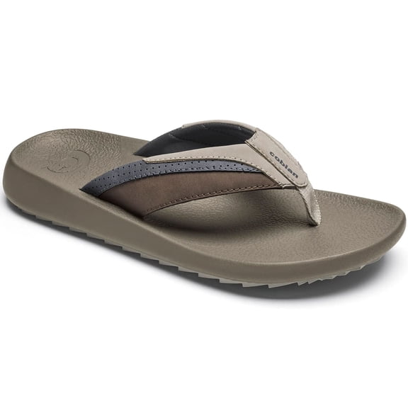 COBIAN Adult Male Compass Sandals, Color: Taupe, Size: 9 (COM25-240-09)