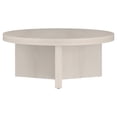 thumbnail image 3 of Evelyn&Zoe Holm 36" Wide Round Coffee Table, Alder White, 3 of 10