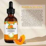 Aliver Organic Cold Pressed Pumpkin Seed Essential Oil, Virgin, Natural Moisturizer for Dry Hair Rough Skin and Nails, 60ml / 2.02 floz - 3pack