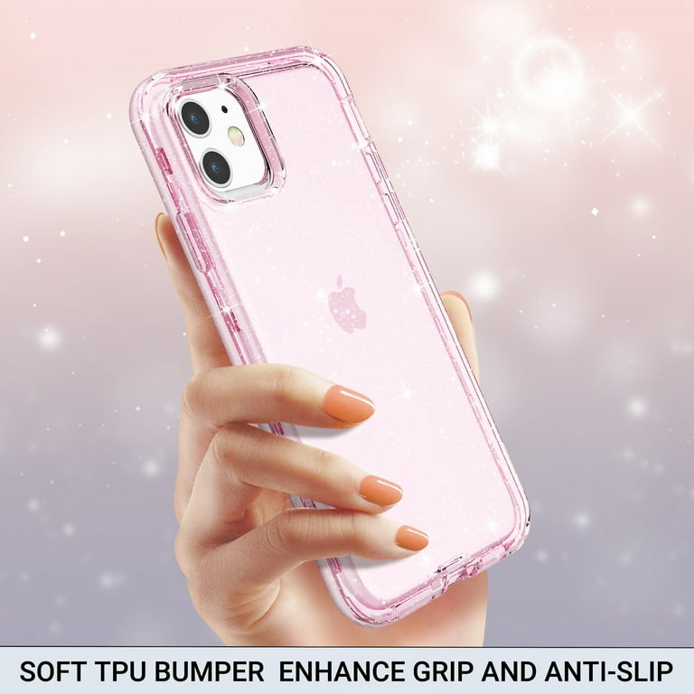 Glitter Bumper iPhone 11 Case - Pink