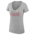 thumbnail image 2 of Women's G-III 4Her by Carl Banks  Gray Arizona Diamondbacks Dot Print V-Neck Fitted T-Shirt, 2 of 3