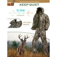 thumbnail image 3 of NEW VIEW Camouflage Hunting Clothes for Men, Silent Warm Hooded Jacket and Pants with Fleece Lined, Water-Resistant, Windproof Suits for Cold Weather (Leaf Camo XL), 3 of 7