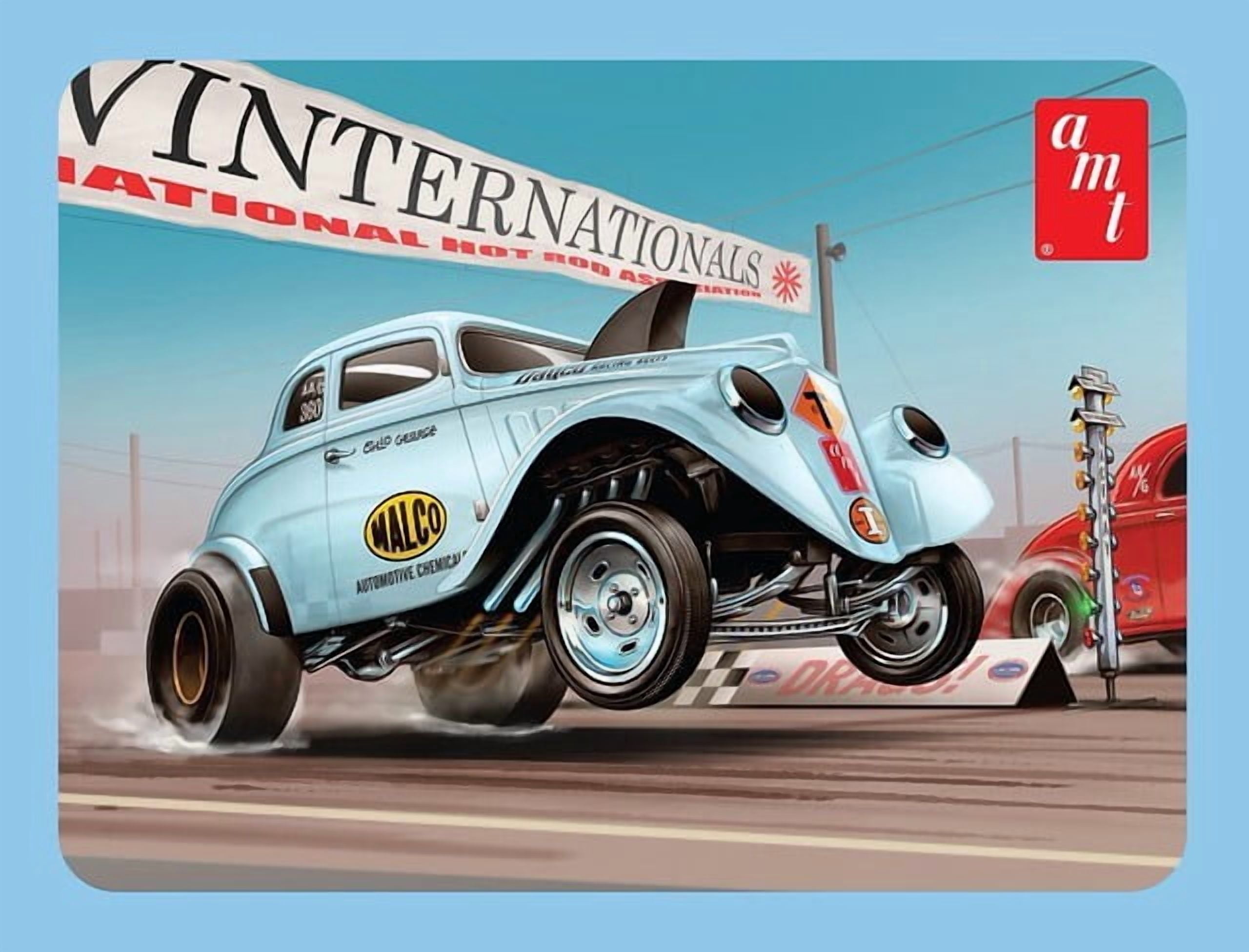 AMT 1933 Willys Gasser Ohio George w/Tin Packaging 1/25 Scale Model Kit