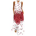 thumbnail image 1 of Robes d'Été pour Femmes 2022 Mode Décontractée d'Été Imprimé Col en V Aguichant Sans Manches Longues, 1 of 3