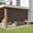 Mocha, variant on AOSKY Cordless Outdoor Roller Shades, UV Block Sunshades for Patio, Roll Up Blinds for Porch Pergola Balcony, 72"W x 72"H, Sesame