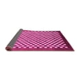 thumbnail image 2 of Ahgly Company Indoor Round Checkered Pink Modern Area Rugs, 8' Round, 2 of 4