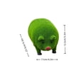 thumbnail image 4 of Garden Decor for Outside, Weird Pig Statue Decorative Pig Sculpture Topiary Figurines Green Flocking Pig Ornament Artificial for Garden Yard, 4 of 7