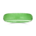 thumbnail image 2 of Bling Jewelry Womens Good Luck Energy Smooth Gemstone Dyed Green Jade Band Ring, 2 of 6